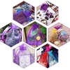 image:imageG2PLUS 100PCS Drawstring Organza Bags 4x6 in  Christmas Dark Green Organza Bags Sheer Mesh Pouches for Candy Fruits Baby Shower Wedding Party FavorsPurple B