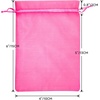 image:imageG2PLUS 100PCS Drawstring Organza Bags 4x6 in  Christmas Dark Green Organza Bags Sheer Mesh Pouches for Candy Fruits Baby Shower Wedding Party FavorsRose Red B