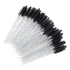 image:imageG2PLUS 100PCS Eyelash Mascara Brushes Disposable Lash Spoolies Crystal Mascara Wands Makeup Kits for Eyelash Extensions and Eyebrow PinkCrystal Black