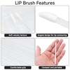 image:imageG2PLUS 100PCS Glitter Crystal Lip Brush Disposable Lip Brushes Lip Gloss ApplicatorsLip Gloss Wands Applicator Perfect Makeup Tool Kits PinkTransparent