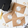 image:imageG2PLUS 100Pcs Graduation Stickers  Gold Foil Embossed Class of 2026 Stickers 2 Inch Graduation Cap Envelope Seal Labels for Gradutes Diplomas Awards Invitation Party FavorsSilver Class of 2026  100Pcs