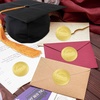 image:imageG2PLUS 100Pcs Graduation Stickers  Gold Foil Embossed Class of 2026 Stickers 2 Inch Graduation Cap Envelope Seal Labels for Gradutes Diplomas Awards Invitation Party FavorsGraduation  300Pcs