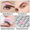 image:imageG2PLUS 100pcs Eyelash Brush Lip Brush Dual Ended Eyelash Extension Brush Black Mascara Wands and Lipstick Applicator Portable Makeup Brush for Eyebrow Lip Gloss and Lash ExtensionCrystal Pink