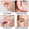 image:imageG2PLUS 100pcs Eyelash Brush Lip Brush Dual Ended Eyelash Extension Brush Black Mascara Wands and Lipstick Applicator Portable Makeup Brush for Eyebrow Lip Gloss and Lash ExtensionCrystal Pink