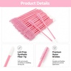 image:imageG2PLUS 100pcs Eyelash Brush Lip Brush Dual Ended Eyelash Extension Brush Black Mascara Wands and Lipstick Applicator Portable Makeup Brush for Eyebrow Lip Gloss and Lash ExtensionPink