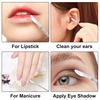 image:imageG2PLUS 100pcs Eyelash Brush Lip Brush Dual Ended Eyelash Extension Brush Black Mascara Wands and Lipstick Applicator Portable Makeup Brush for Eyebrow Lip Gloss and Lash ExtensionCrystal Black