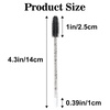 image:imageG2PLUS 100pcs Eyelash Brush Lip Brush Dual Ended Eyelash Extension Brush Black Mascara Wands and Lipstick Applicator Portable Makeup Brush for Eyebrow Lip Gloss and Lash ExtensionCrystal Black
