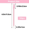 image:imageG2PLUS 100pcs Eyelash Brush Lip Brush Dual Ended Eyelash Extension Brush Black Mascara Wands and Lipstick Applicator Portable Makeup Brush for Eyebrow Lip Gloss and Lash ExtensionPink
