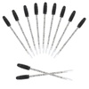 image:imageG2PLUS 100pcs Eyelash Brush Lip Brush Dual Ended Eyelash Extension Brush Black Mascara Wands and Lipstick Applicator Portable Makeup Brush for Eyebrow Lip Gloss and Lash ExtensionCrystal Black
