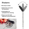 image:imageG2PLUS 100pcs Eyelash Brush Lip Brush Dual Ended Eyelash Extension Brush Black Mascara Wands and Lipstick Applicator Portable Makeup Brush for Eyebrow Lip Gloss and Lash ExtensionCrystal Black