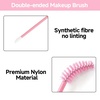 image:imageG2PLUS 100pcs Eyelash Brush Lip Brush Dual Ended Eyelash Extension Brush Black Mascara Wands and Lipstick Applicator Portable Makeup Brush for Eyebrow Lip Gloss and Lash ExtensionPink