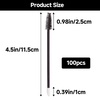 image:imageG2PLUS 100pcs Eyelash Brush Lip Brush Dual Ended Eyelash Extension Brush Black Mascara Wands and Lipstick Applicator Portable Makeup Brush for Eyebrow Lip Gloss and Lash ExtensionBlack