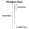 image:imageG2PLUS 100pcs Eyelash Brush Lip Brush Dual Ended Eyelash Extension Brush Black Mascara Wands and Lipstick Applicator Portable Makeup Brush for Eyebrow Lip Gloss and Lash ExtensionCrystal Pink