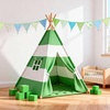 image:imageG2PLUS 108Ft Cotton Triangle Bunting Banner  12pcs Blue and Green Floral Fabric Pennant Flag with Tassels Double Side Triangle Banner Garland for Weddings Birthdays Garden amp Baby ShowersBlue and Green