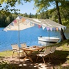 image:imageG2PLUS 108Ft Cotton Triangle Bunting Banner  12pcs Blue and Green Floral Fabric Pennant Flag with Tassels Double Side Triangle Banner Garland for Weddings Birthdays Garden amp Baby ShowersMulti Color