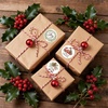 image:imageG2PLUS 120PCS Christmas Gift Name Stickers 6 Styles Merry Christmas Stickers 2 Round Xmas Gift Tags Sticker Xmas Santa Claus Label for Cards Envelope SealsRed GreenVintage Red Green