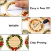 image:imageG2PLUS 120Pcs Christmas Gift Stickers  2 Inch Round Kraft Paper Christmas Holiday Wreath Labels Stickers for Gift Wrapping Party Favors DIY CraftsBrown Green Red