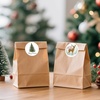 image:imageG2PLUS 120Pcs Christmas Gift Stickers  2 Inch Round Kraft Paper Christmas Holiday Wreath Labels Stickers for Gift Wrapping Party Favors DIY CraftsVintage Red Green