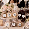 image:imageG2PLUS 120Pcs His Her Our Favorite Stickers  2 Round Wedding Favors White amp Black Sealing Labels for WeddingParty FavorsBridal Shower Favor Labels120PCS