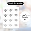 image:imageG2PLUS 120Pcs His Her Our Favorite Stickers  2 Round Wedding Favors White amp Black Sealing Labels for WeddingParty FavorsBridal Shower Favor Labels120PCS