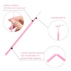 image:imageG2PLUS 200PCS Excellent Micro Swabs Highend Microswabs for Eyelash Extensions Micro Applicator Brush for Makeup and Personal Care BlackPink