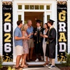 image:imageG2PLUS 2026 Graduation Porch Banner  Class of 2026 Banner Congrats Grad Porch Signs 71x12 inches Black Gold Graduation Decoration 2026 for Indoor Outdoor Wall Decor Party SuppliesBlack Gold  Congrats Grad