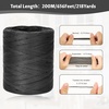 image:imageG2PLUS 218 Yards Raffia Paper Craft Ribbon 14 Inch Wide Raffia Ribbon Black Packing Paper String for Gift Wrapping DIY Arts amp Crafts Halloween Christmas Holiday DecorBlack