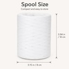 image:imageG2PLUS 218 Yards Raffia Paper Craft Ribbon 14 Inch Wide Raffia Ribbon Black Packing Paper String for Gift Wrapping DIY Arts amp Crafts Halloween Christmas Holiday DecorWhite
