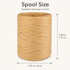 image:imageG2PLUS 218 Yards Raffia Paper Craft Ribbon 14 Inch Wide Raffia Ribbon Black Packing Paper String for Gift Wrapping DIY Arts amp Crafts Halloween Christmas Holiday DecorBrown