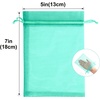 image:imageG2PLUS 25PCS Drawsring Organza Bags 5x7 inches  Light Green Organza Gift Bag Sheer Mesh Pouches for Candy Jewelry Fruits Wedding Party FavorsAqua Blue