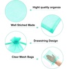 image:imageG2PLUS 25PCS Drawsring Organza Bags 5x7 inches  Light Green Organza Gift Bag Sheer Mesh Pouches for Candy Jewelry Fruits Wedding Party FavorsAqua Blue