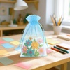 image:imageG2PLUS 25PCS Drawsring Organza Bags 5x7 inches  Light Green Organza Gift Bag Sheer Mesh Pouches for Candy Jewelry Fruits Wedding Party FavorsBaby Blue