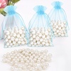 image:imageG2PLUS 25PCS Drawsring Organza Bags 5x7 inches  Light Green Organza Gift Bag Sheer Mesh Pouches for Candy Jewelry Fruits Wedding Party FavorsBaby Blue
