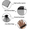 image:imageG2PLUS 25PCS Drawsring Organza Bags 5x7 inches  Light Green Organza Gift Bag Sheer Mesh Pouches for Candy Jewelry Fruits Wedding Party FavorsBlack