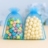 image:imageG2PLUS 25PCS Drawsring Organza Bags 5x7 inches  Light Green Organza Gift Bag Sheer Mesh Pouches for Candy Jewelry Fruits Wedding Party FavorsBlue