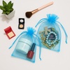 image:imageG2PLUS 25PCS Drawsring Organza Bags 5x7 inches  Light Green Organza Gift Bag Sheer Mesh Pouches for Candy Jewelry Fruits Wedding Party FavorsBlue