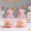 image:imageG2PLUS 25PCS Drawsring Organza Bags 5x7 inches  Light Green Organza Gift Bag Sheer Mesh Pouches for Candy Jewelry Fruits Wedding Party FavorsBlush Pink