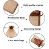 image:imageG2PLUS 25PCS Drawsring Organza Bags 5x7 inches  Light Green Organza Gift Bag Sheer Mesh Pouches for Candy Jewelry Fruits Wedding Party FavorsBrown