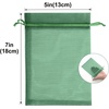 image:imageG2PLUS 25PCS Drawsring Organza Bags 5x7 inches  Light Green Organza Gift Bag Sheer Mesh Pouches for Candy Jewelry Fruits Wedding Party FavorsDark Green