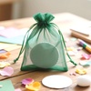 image:imageG2PLUS 25PCS Drawsring Organza Bags 5x7 inches  Light Green Organza Gift Bag Sheer Mesh Pouches for Candy Jewelry Fruits Wedding Party FavorsDark Green