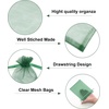 image:imageG2PLUS 25PCS Drawsring Organza Bags 5x7 inches  Light Green Organza Gift Bag Sheer Mesh Pouches for Candy Jewelry Fruits Wedding Party FavorsDark Green