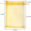 image:imageG2PLUS 25PCS Drawsring Organza Bags 5x7 inches  Light Green Organza Gift Bag Sheer Mesh Pouches for Candy Jewelry Fruits Wedding Party FavorsGold