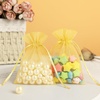 image:imageG2PLUS 25PCS Drawsring Organza Bags 5x7 inches  Light Green Organza Gift Bag Sheer Mesh Pouches for Candy Jewelry Fruits Wedding Party FavorsGold