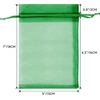 image:imageG2PLUS 25PCS Drawsring Organza Bags 5x7 inches  Light Green Organza Gift Bag Sheer Mesh Pouches for Candy Jewelry Fruits Wedding Party FavorsGrass Green