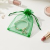 image:imageG2PLUS 25PCS Drawsring Organza Bags 5x7 inches  Light Green Organza Gift Bag Sheer Mesh Pouches for Candy Jewelry Fruits Wedding Party FavorsGrass Green