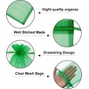 image:imageG2PLUS 25PCS Drawsring Organza Bags 5x7 inches  Light Green Organza Gift Bag Sheer Mesh Pouches for Candy Jewelry Fruits Wedding Party FavorsGrass Green