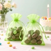 image:imageG2PLUS 25PCS Drawsring Organza Bags 5x7 inches  Light Green Organza Gift Bag Sheer Mesh Pouches for Candy Jewelry Fruits Wedding Party FavorsLight Green