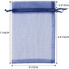 image:imageG2PLUS 25PCS Drawsring Organza Bags 5x7 inches  Light Green Organza Gift Bag Sheer Mesh Pouches for Candy Jewelry Fruits Wedding Party FavorsNavy Blue