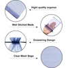 image:imageG2PLUS 25PCS Drawsring Organza Bags 5x7 inches  Light Green Organza Gift Bag Sheer Mesh Pouches for Candy Jewelry Fruits Wedding Party FavorsNavy Blue