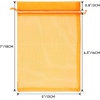 image:imageG2PLUS 25PCS Drawsring Organza Bags 5x7 inches  Light Green Organza Gift Bag Sheer Mesh Pouches for Candy Jewelry Fruits Wedding Party FavorsOrange